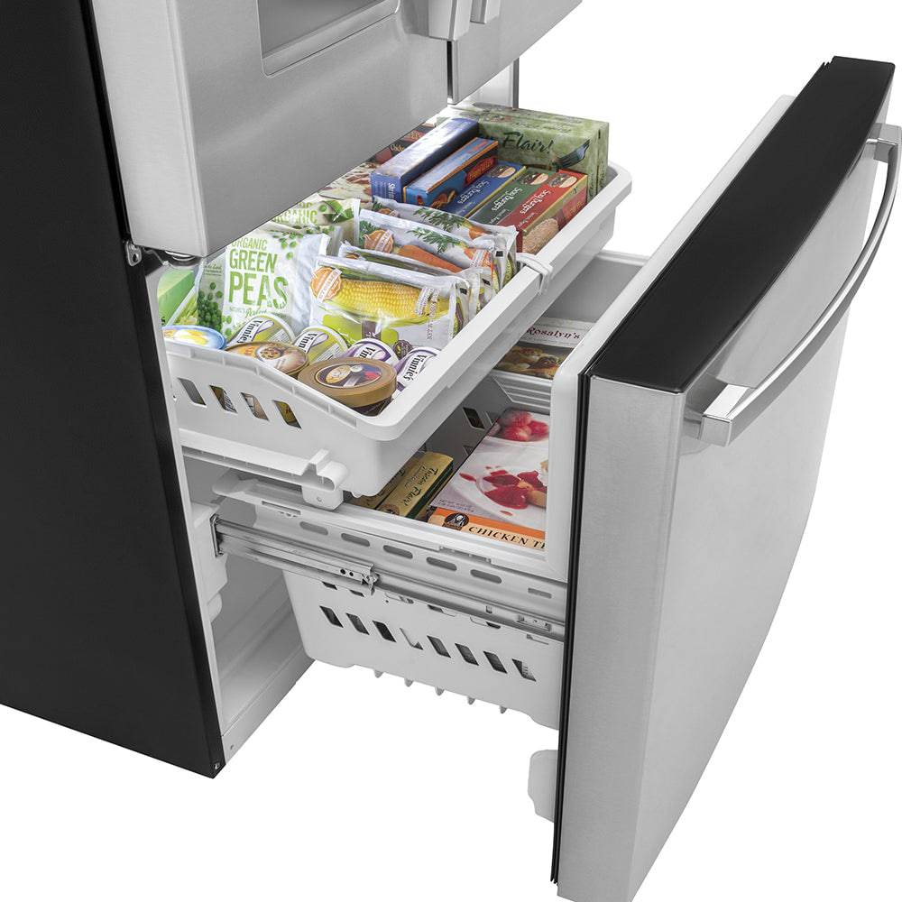 GFE26JYMFS - REFRIGERATORS - GE - French 3-Door - Stainless Steel - Open Box - Image 6