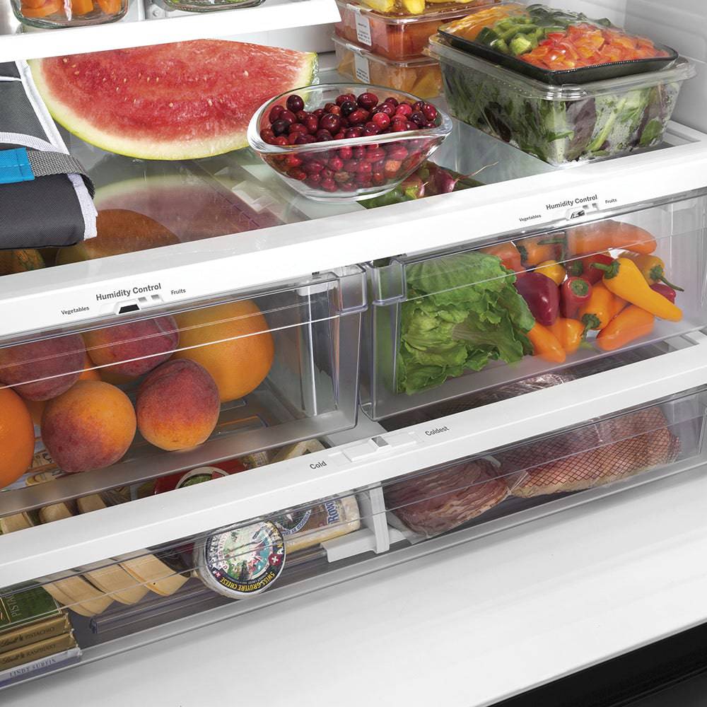 GNE27JYMFS - REFRIGERATORS - GE - French 3-Door - Stainless Steel - Open Box - Image 5