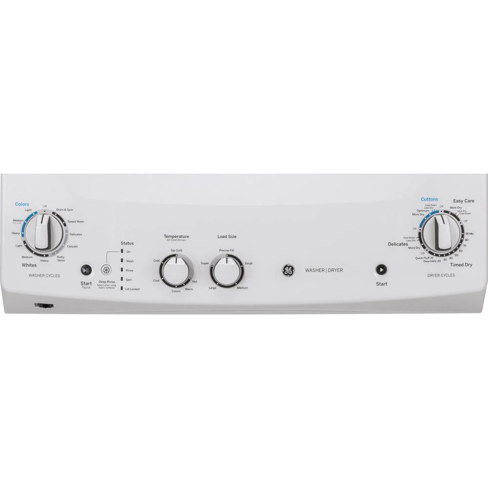 GUD24ESMMWW - LAUNDRY CENTERS - GE - Stacked Washer/Dryer - Electric - White - Open Box - Image 4